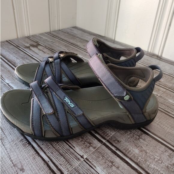 Teva Tirra Sandals in Bering Sea Women's 7.5 Hiking Outdoors Comfort - Picture 6 of 11